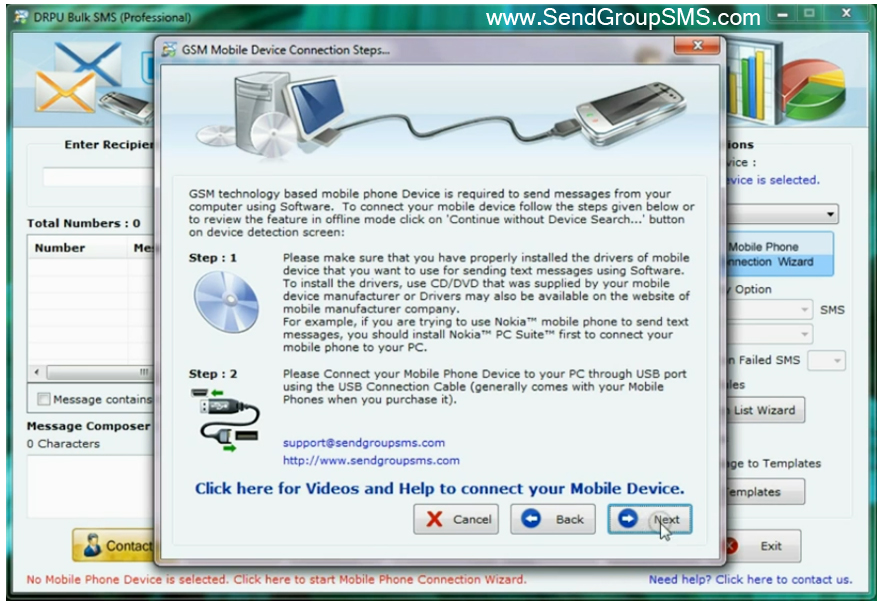 sms software for pc free download